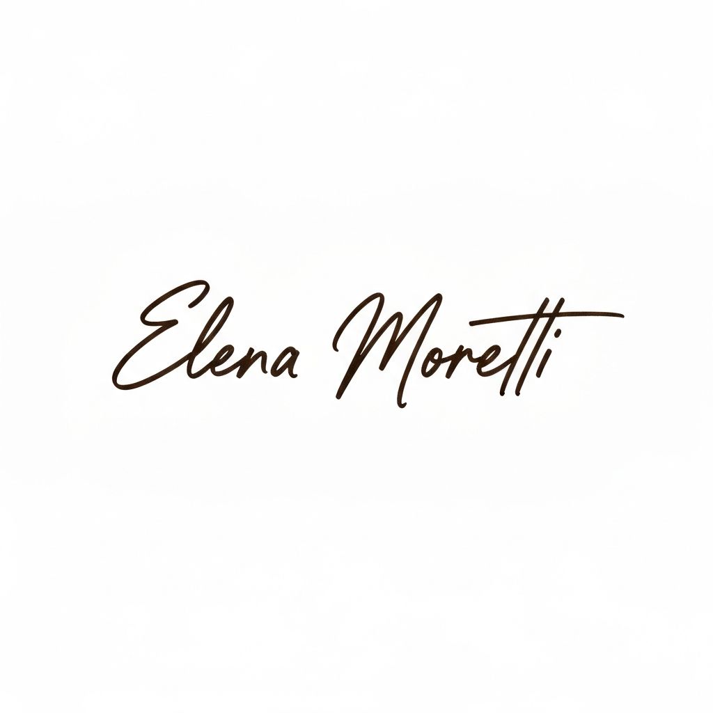 Elena Moretti signature